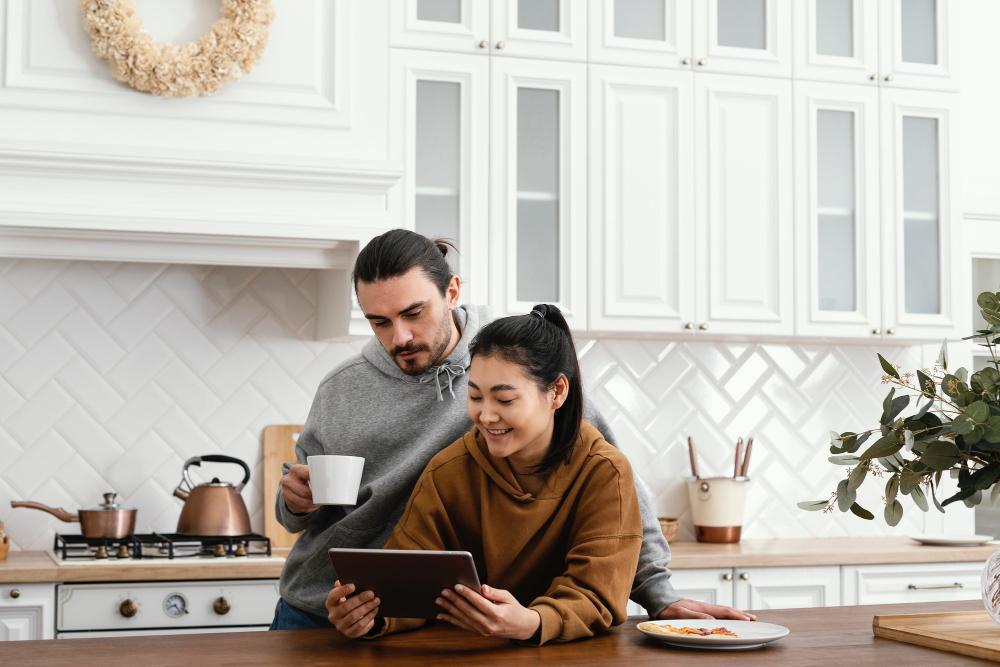 Cincinnati patient using a laptop or smartphone at home to order blood tests online from Personalabs